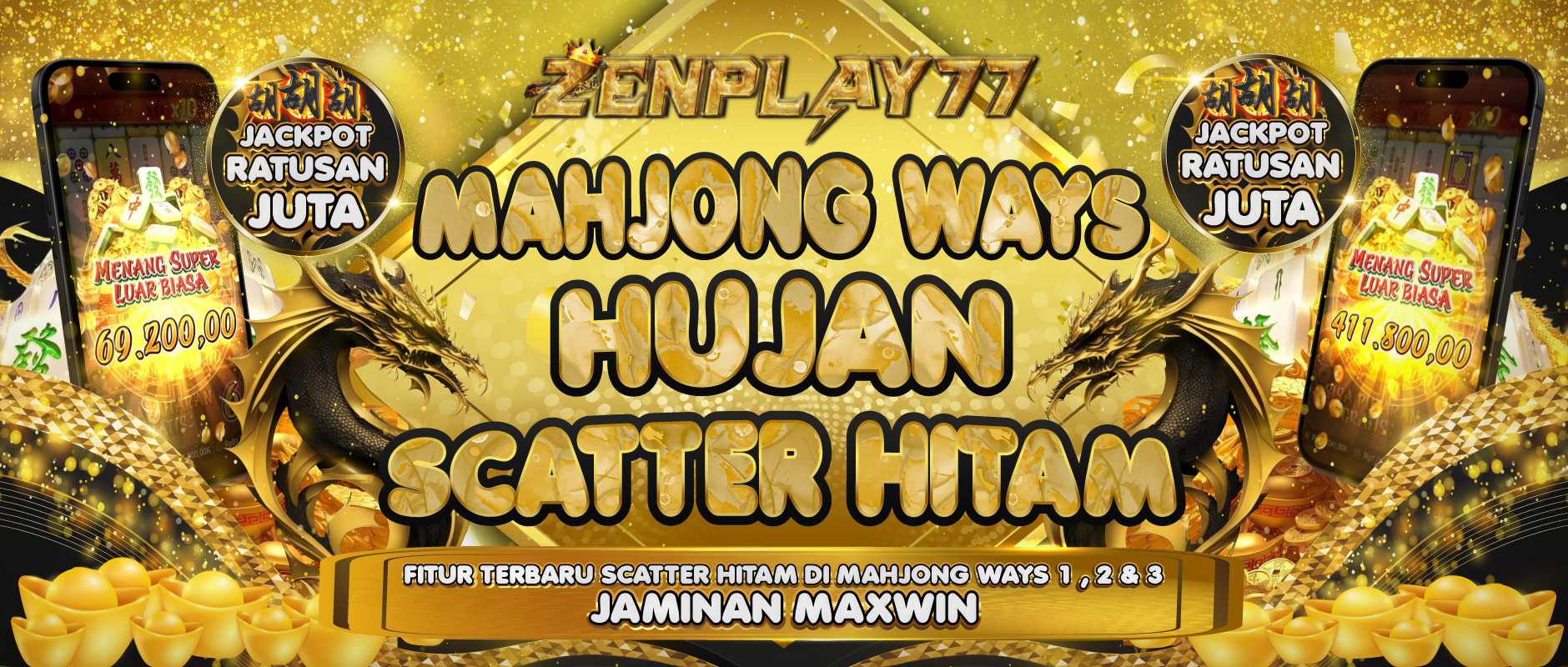 Mahjong Wins3 Scatter Black